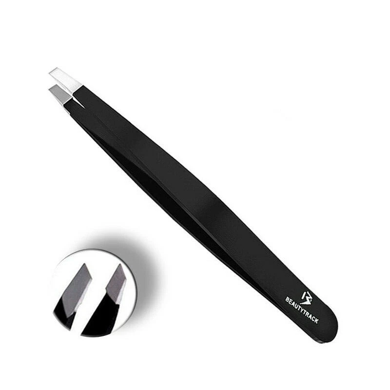 BEAUTYTRACK Sharp Precision Tweezers Point Stainless Steel Eyelash Extension Russian