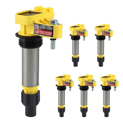 Pack of 6 Spark Plugs & Ignition Coils For 2010-2015 Chevrolet Camaro 3.6L UF569 - Picture 8 of 13