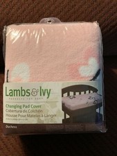Lambs  Ivy Changing Pad Cover Pink Butterflies Style 527050 New Duchess
