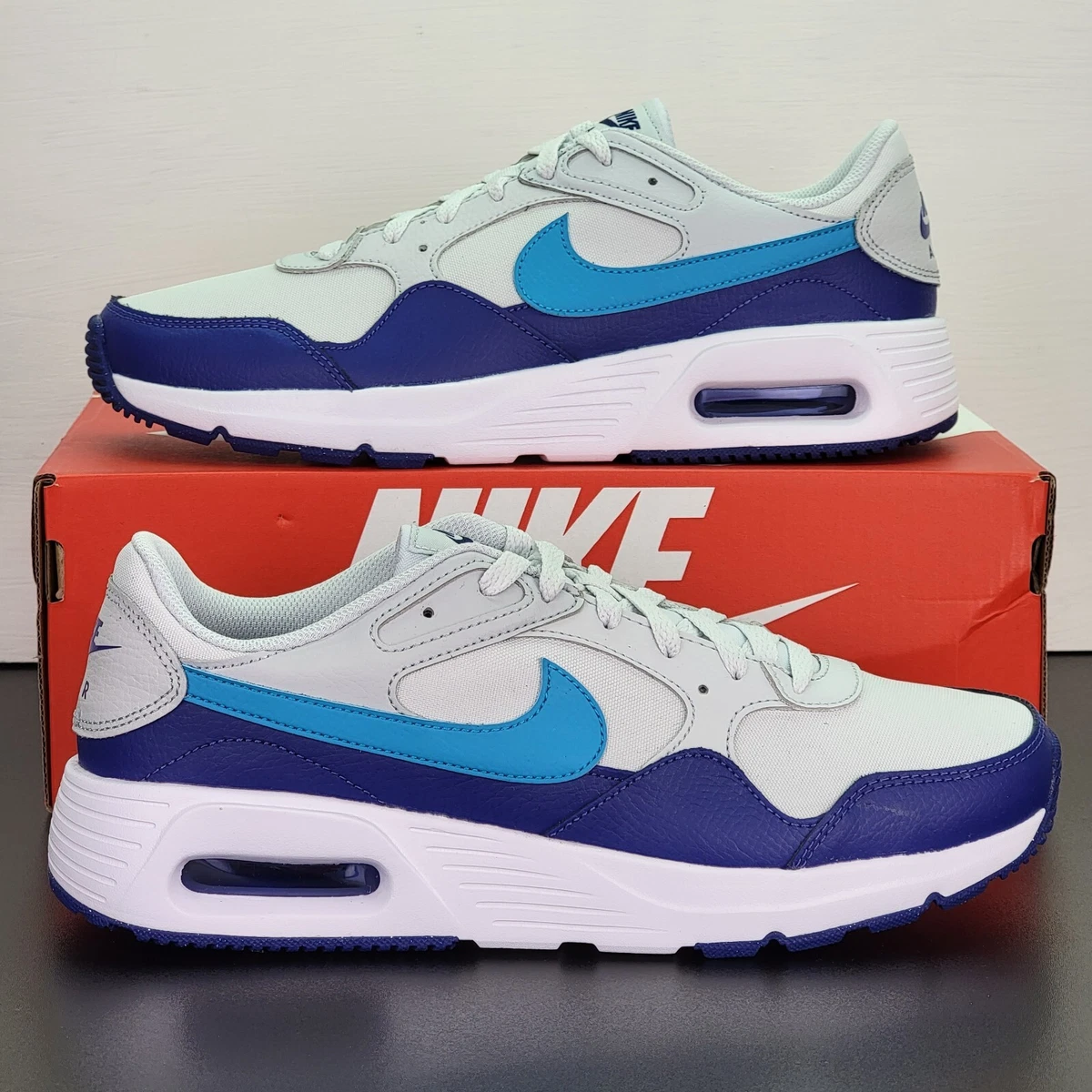 Nike Air Max SC Shoes Men s Size 10 Pure Platinum Blue Athletic Sneakers
