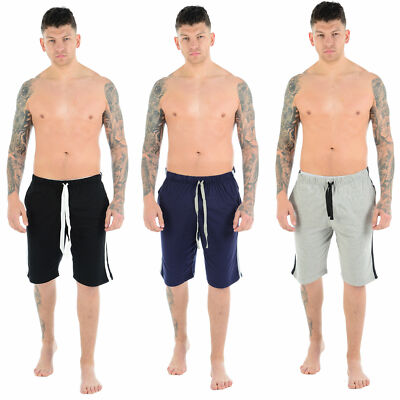 2 x PACK HERREN LOUNGE WEAR SHORTS PJS NACHTWÄSCHE PYJAMA UNTERTEIL FREIZEITHOSEN S-2XL