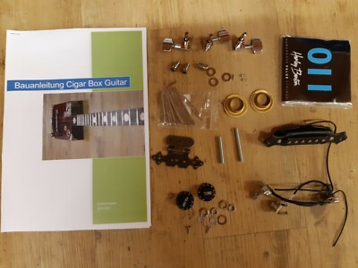 Cigar Box Guitar Bausatz elektrisch/akustisch - Bauteile plus Anleitung