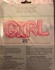 large Baby Girl, Foil Ballons, Baby Shower Or Gender Reveal, Party Decorations