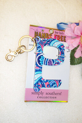 SIMPLY SOUTHERN Bee Safe Hands Free NEW Paisley Print Door Opener Button Pusher