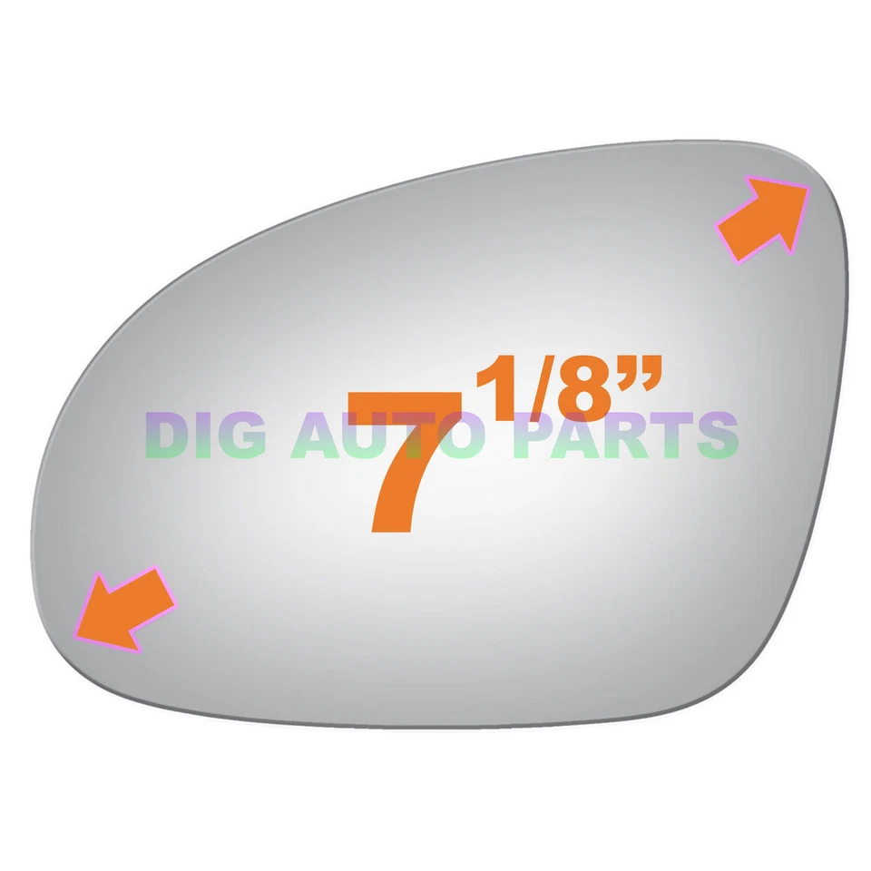 Espejo de cristal para 04-14 VW Passat Rabbit Jetta GTI Eos Driver lado izquierdo LH 4104 Foto 3 de 4