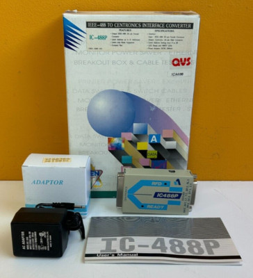 Aten / QVS IC-488P IEEE-488 (24-Pin F), IEEE-488-Centronics Interface ...