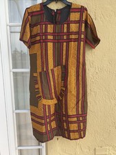 NIGERIAN AFRICAN WAX ANKARA DRESS  CULTURAL ETHNIC CLOTHING AFRICA -L/XLARGE