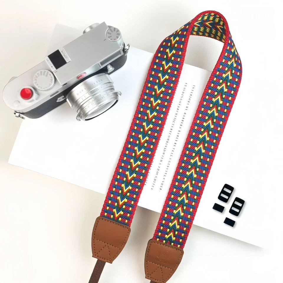 Correa de hombro para cámara digital SLR. Bordado tejido de nailon. Varios colores Foto 3 de 4