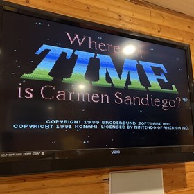 Where in Time is Carmen Sandiego? (Nintendo NES, 1991) Pins Cleaned & Tested