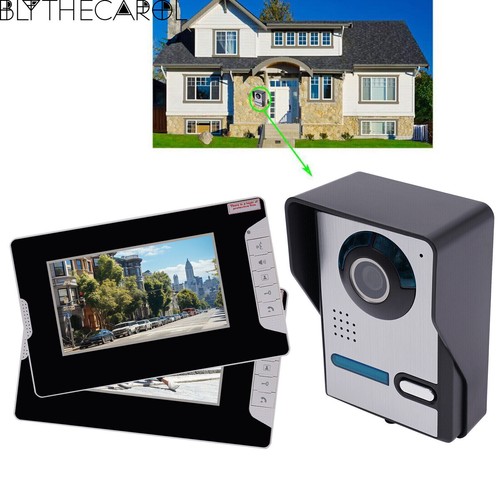 2pcs 7-inch Tft Lcd Screen Doorbell Set Ultra-clear Camera Apartments Wall Mount - Afbeelding 22 van 23