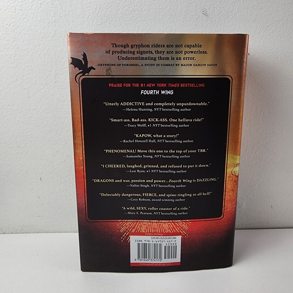 Iron Flame And Fourth Wing by Rebecca Yarros Hardcover Slipcovers Lot