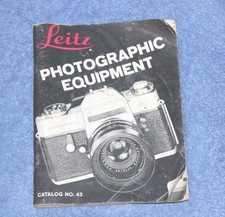 LEITZ PHOTOGRAPHIC EQUIPMENT BOOK CATALOG No.23  1969