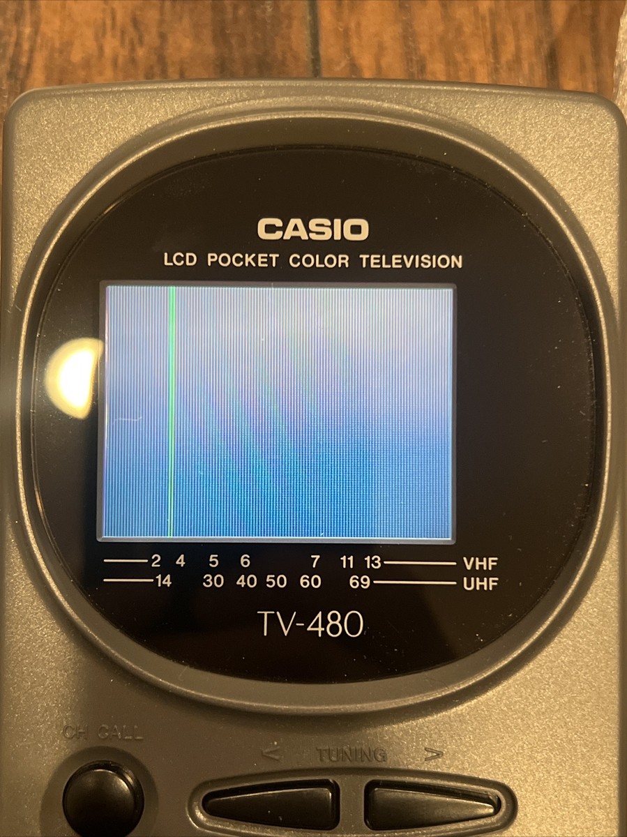 Casio TV-480 LCD Pocket Color Television Analog Tested New Casio TV-480 LCD Pocket Color Television Analog Tested New