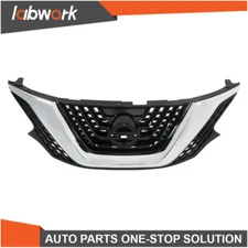Labwork Front Bumper Upper Grille Chrome + Black For 2015-2018 Nissan Murano