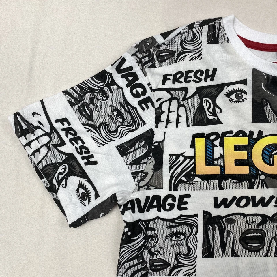 Camiseta LR Scoop Legend niños mediana fresca salvaje 100 % algodón cómics nueva con etiquetas Foto 4 de 4