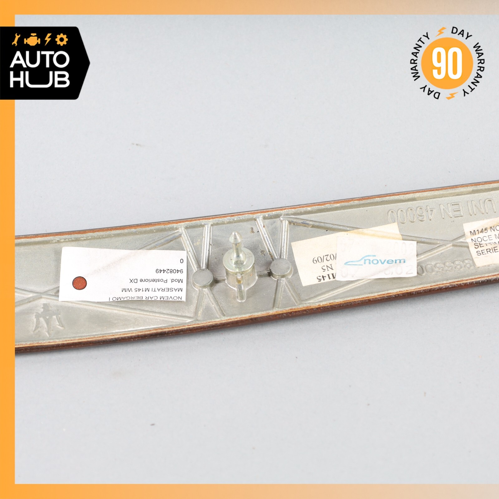 08-19 Maserati GranTurismo M145 Coupe Rear Right Side Door Panel Trim Wood OEM