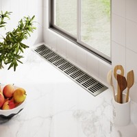 Aluminium LüFtungsgitter Stegblech Abluft HeizungslüFtung Edelstahl 100X1000Mm