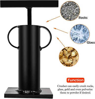 Rock Crusher Frit Maker Glass Breaker Ore Crusher Gold Panning Mining Pulverizer
