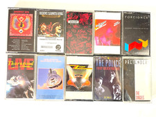 Lot of 10 Vintage Rock 60's, 70's Cassettes - VG cond