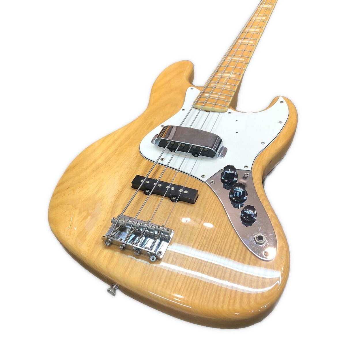 Fender Japan JB75-80 Jazz Bass Natural Block Inlay Made in