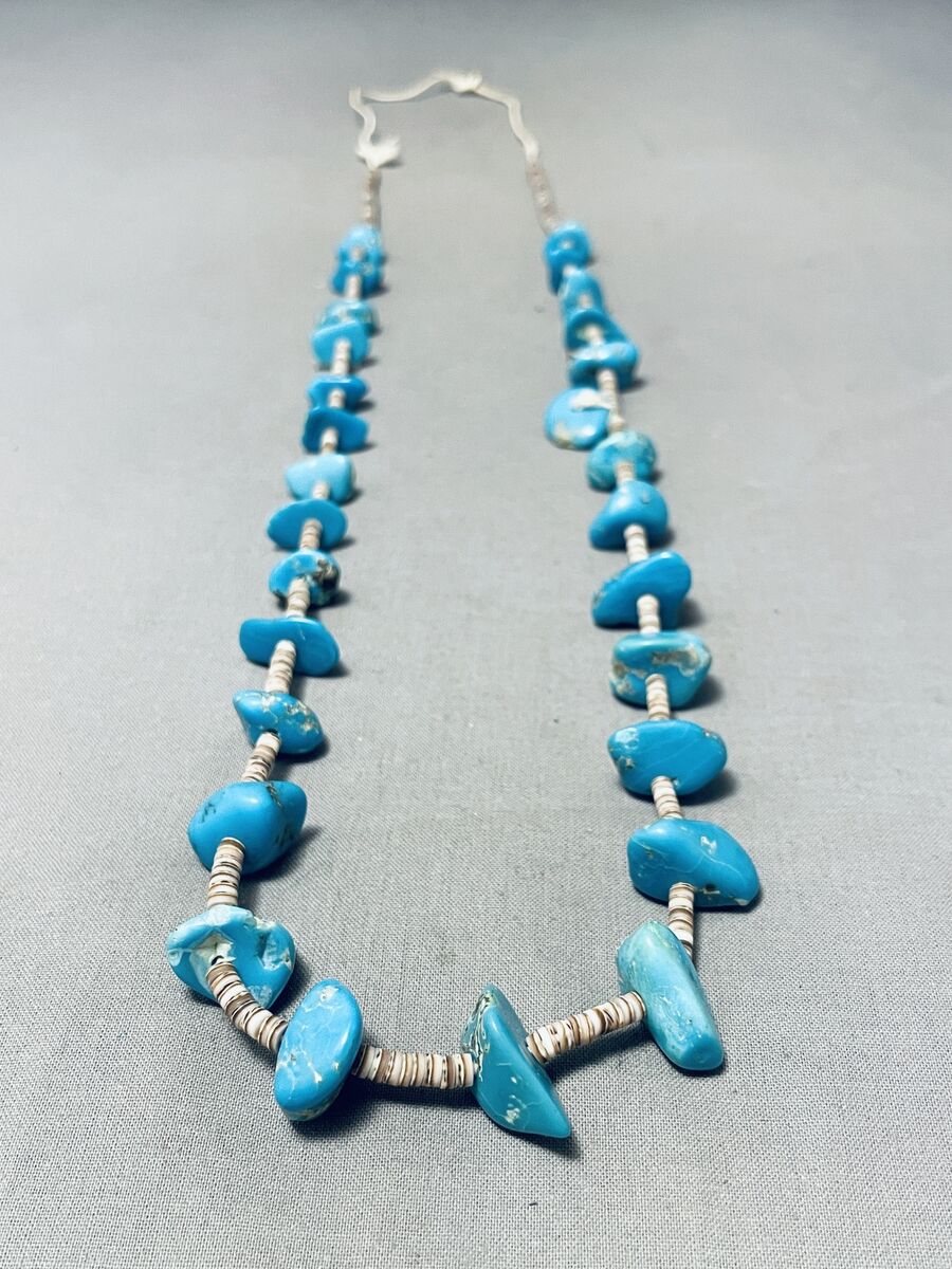 Museum Vintage Santo Domingo Number 8 Turquoise Necklace Museum Vintage Santo Domingo Number 8 Turquoise Necklace