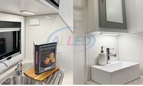 12v LED Under Cabinet Strip Bar Lights Swipe Sensor Dimmable Switch f Caravan RV - Picture 2 of 9