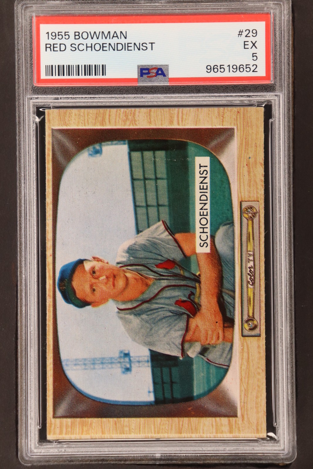 1955 BOWMAN RED SCHOENDIENST  #29  PSA 5