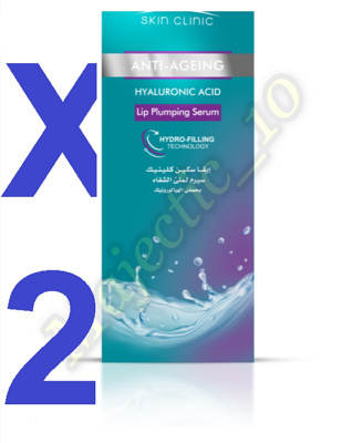 EVA SKIN CLINIC HYALURONIC ACID LIP PLUMPIN SERUM 2 X10 ML