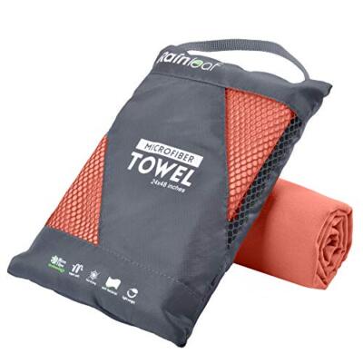  Microfiber Towel Perfect Travel & Gym & Camping Towel. Quick Dry - Super 