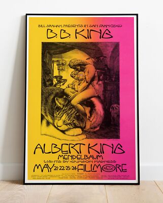 BB King Albert King 1970 / XXL Poster - 36''x24'' (#170)