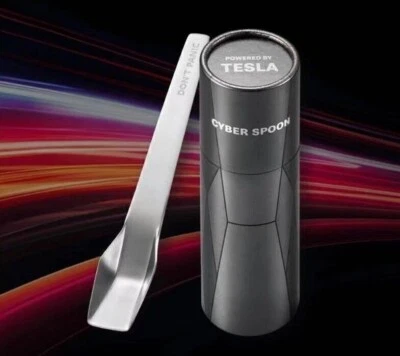 HOT McDonald's X Tesla McFlurry Dessert Ice Cream Stainless Steel Cyber Spoon