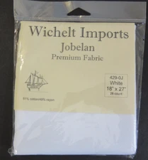 Wichelt Imports JOBELAN Premium Fabric WHITE 28ct Cross Stitch 18 x 27 NIP