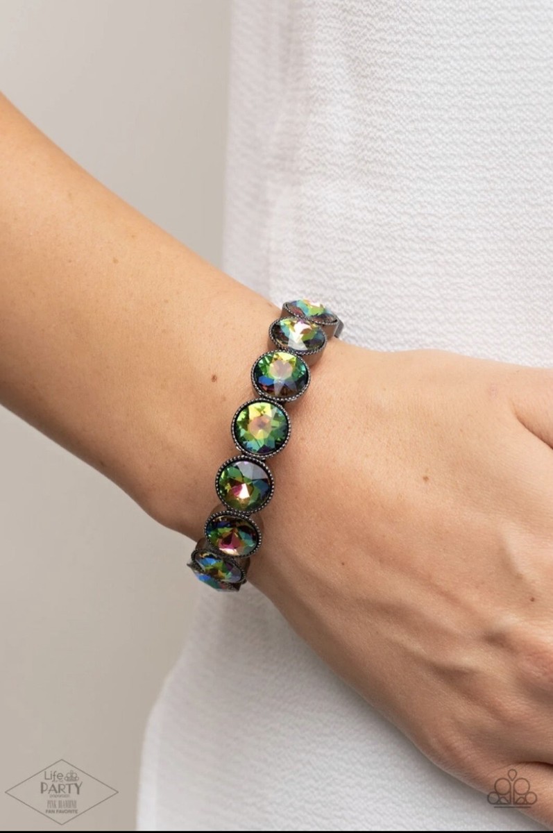 Paparazzi Number One Knockout multi oil spill iridescent stretch