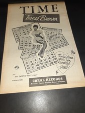 Teresa Brewer Rare Original 1954 Coral Records Promo Poster Ad Framed!