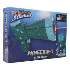 Nerf Super Soaker Minecraft Glow Squid Water Blaster for Kids  Summer Games NEW