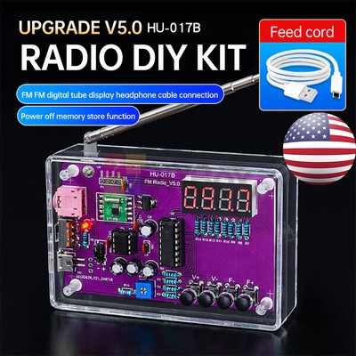 DIY FM Radio Electronic Kit 87-108MHz Digital RDA5807S Soldering Project USA