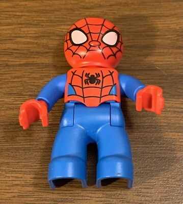 Lego Duplo Spiderman Mini Figure Marvel Super Hero Toy Spider-Man Red/Blue  GUC