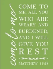 Magnolia Design Co Adhesive Reusable Silkscreen Stencil ✝️  Come To Me  ✝️