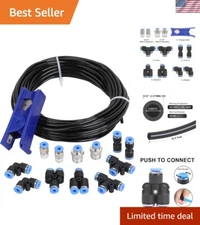 Durable Polyurethane Air Line Kit - 32.8ft Tubing with Push Connect Technology