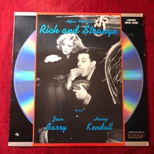 RICH AND STRANGE IMAGE ENTERTAINMENT LASERDISC HITCHCOCK MINT