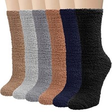 Fuzzy Socks for Women 6 Pairs Warm Fluffy Socks Soft Cozy Socks for Women