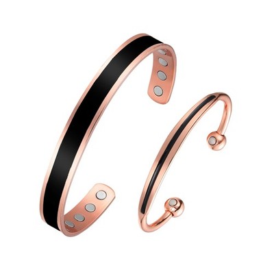 2Pcs Copper Bracelets for Women Men, 99.9% Pure Copper Magnetic Bracelet Cuff...