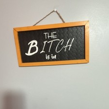 Framed Wall-Mounted Rectangle Wood Chalkboard...