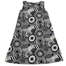 Marimekko for Uniqlo Women's Size S Small A Line 100% Cotton Shift Dress Pockets