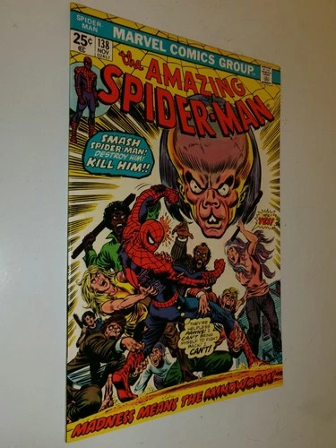 Amazing Spider-Man # 138 Marvel Comics 1974 1st Appearance The Mindworm No Stamp
