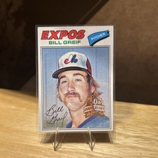 2026 Topps Heritage 1977 Original Buyback Bill Greif Expos
