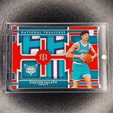 TIDJANE SALAUN /8 Rookie RED Triple Patch 2024-25 National Treasures Basketball