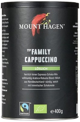 Mount Hagen - Bio Cappuccino (400g) Getränk Kaffee Instant Bio Anbau