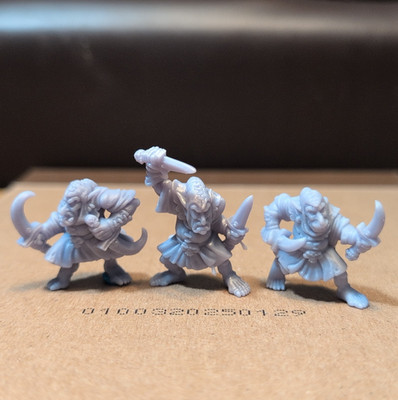 Evil Goblin Assassins - 3 Fabelzel Sculpt Resin Miniature RPG Skirmish Wargame