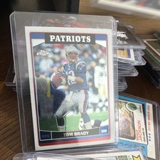 2006 Topps Chrome Football Tom Brady #106 Base Set New England Patriots